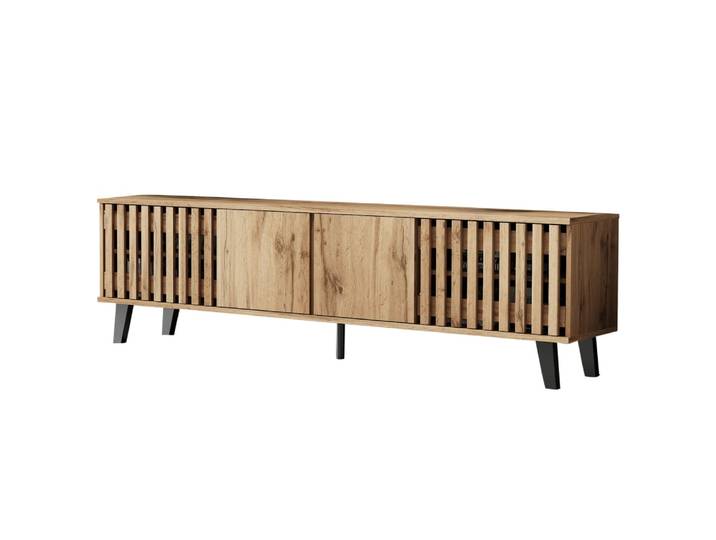 Meuble tv rangement pour 70 pouces, 180 cm, bois