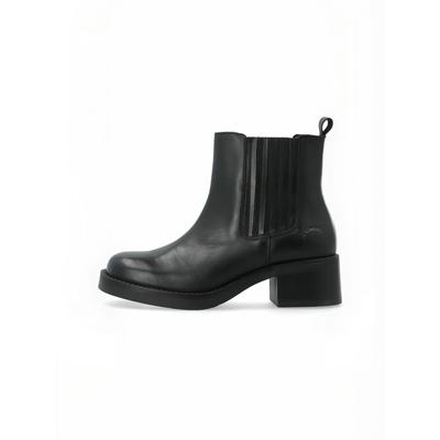 Stiefelette CA'SHOTT "Ca'Shott Ankle boots CASRIKKE", Damen, Gr. 38, Normalschaft, schwarz, Obermaterial: 100% Leder, Schuhe Stiefelette