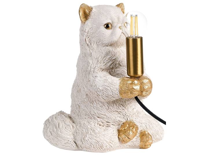 Lampe à poser chat blanc