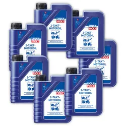 7x Motoröl LIQUI MOLY 1052 2 Takt Öl Selbstmischend Teilsynthetisch 1 Liter