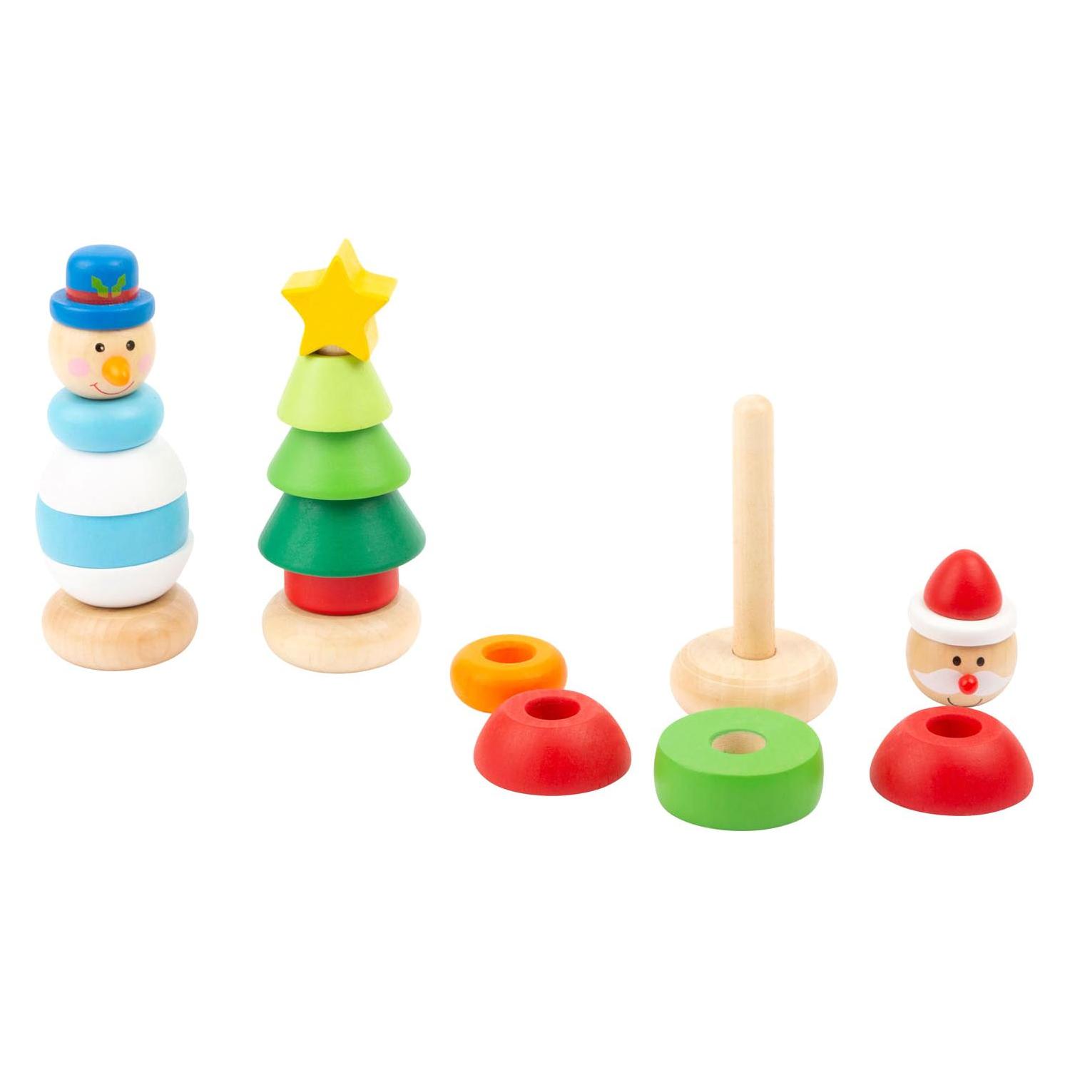 small foot Stapelturm-Weihnachtsfigur aus Holz (11466)