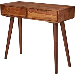 FineBuy, Konsolentisch, Konsolentisch Braun (90 x 36 x 76 cm)