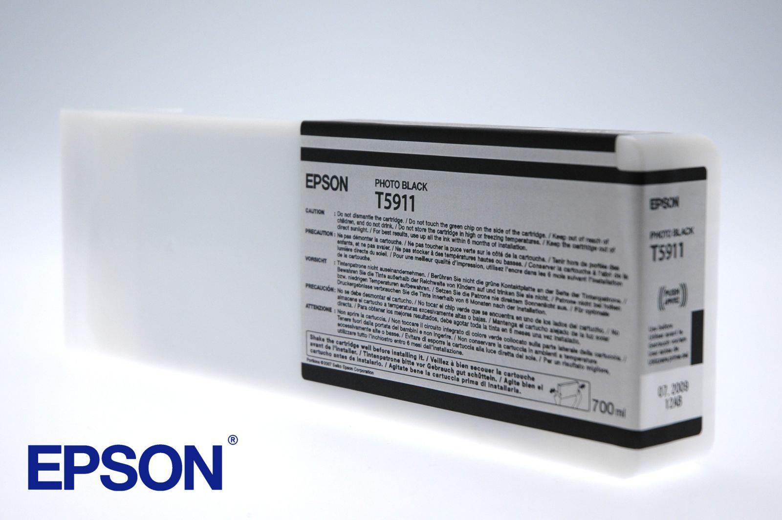 Epson Singlepack Photo Black T591100, Schwarz, Tinte auf Pigmentbasis, 700 ml, 1 Stück(e), Einzelpackung