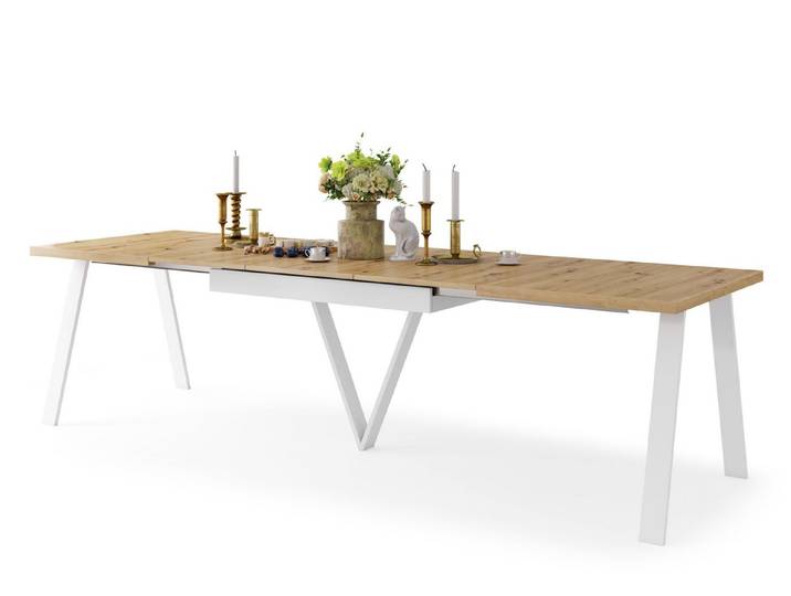 designimpex Esstisch Design Avery ausziehbar XXL 140 - 290 cm Esszimmertisch Tisch