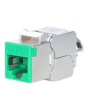 Intellinet Cat6a 10G STP Keystone-Modul grün CAT 6a Grün (791335)