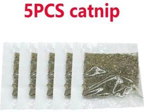 Uplift Picks Realistic Bird Sound Cat Toy With Plush Catnip Design For Indoor Play 5 Pcs (catnip)