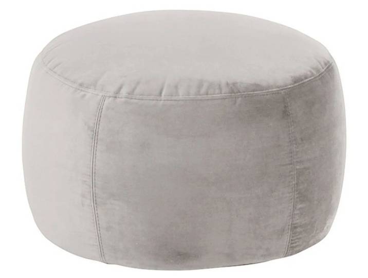 Hocker Annabelle Velvet D: 60 cm Candy / Farbe: Silber / Material: Stoff