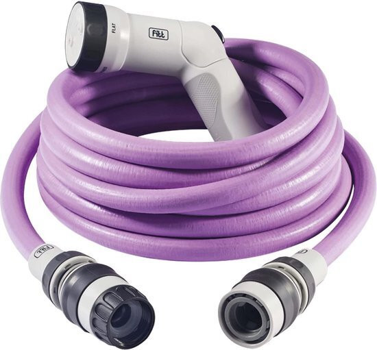 FITT IKON uittrekbare tuinslang van 25 meter inclusief multifunctioneel spuitpistool - Lavendel