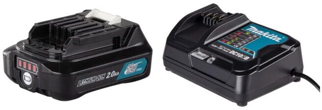 Set Makita: Ladegerät DC10SB 12V + Akku BL1021B 2,0Ah Li-Ion 197396-9