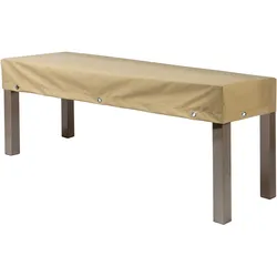 Heinemeyer Abdeckhaube mit Abhang für Bank ohne Rückenlehne 180 x 45 cm, Teak Safe Creme