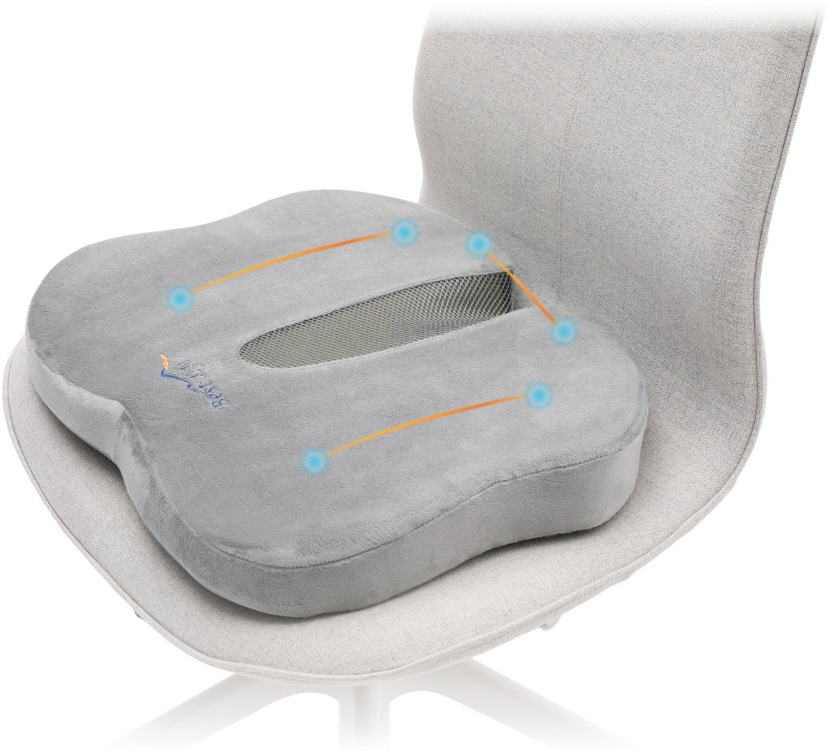 Best Life Orthopedisch Ergonomisch Zitkussen en Stuitkussen voor Volwassenen