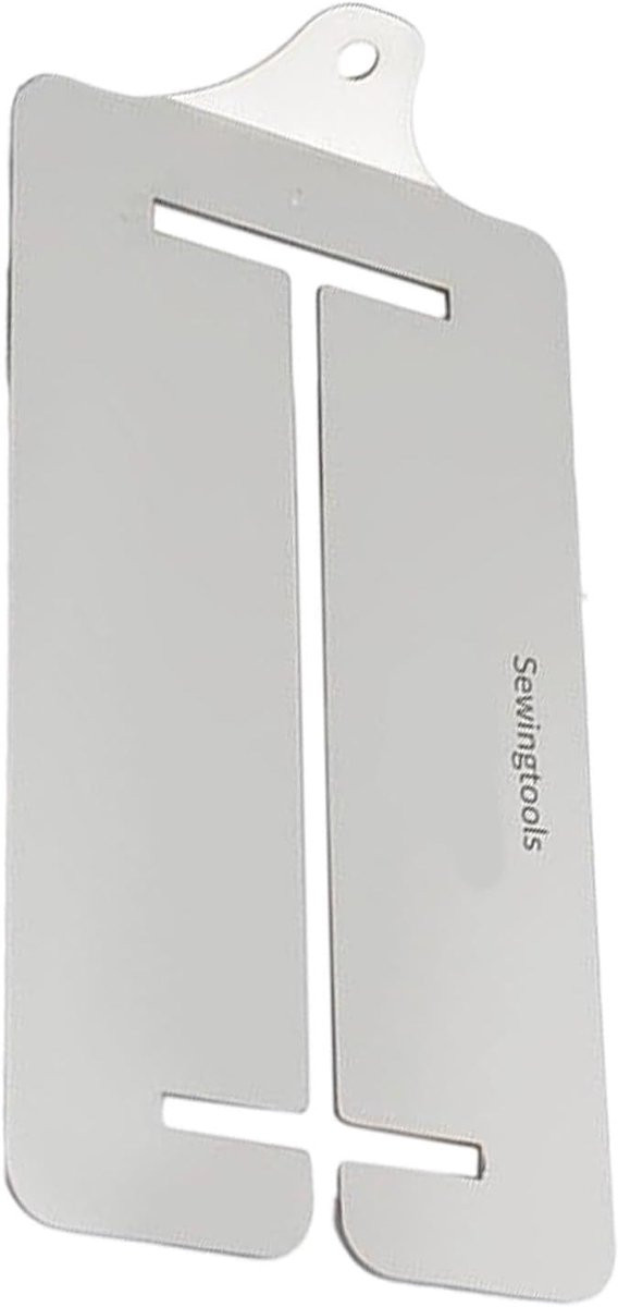 Zilverkleurige roestvrijstalen zoomklemmen voor nauwkeurig naaien, B/D/H: 6 x 1 x 1 cm
