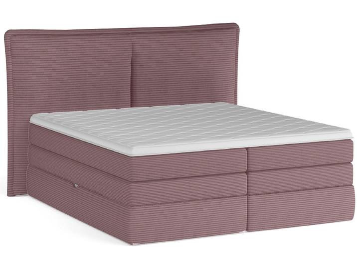 Boxspringbett WERNIGHT MADDEN hellrosa 160x200cm weich