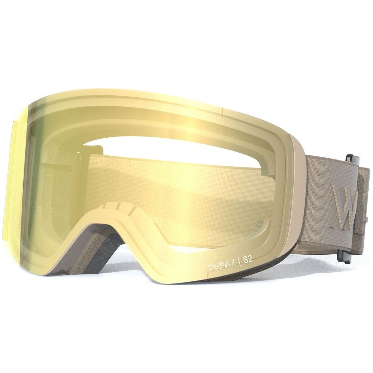 Whistler Corbier Topaz Jr. Cylindrical Ski Goggle fallen rock / champagne (3040C) One size W254016-3040C-One size