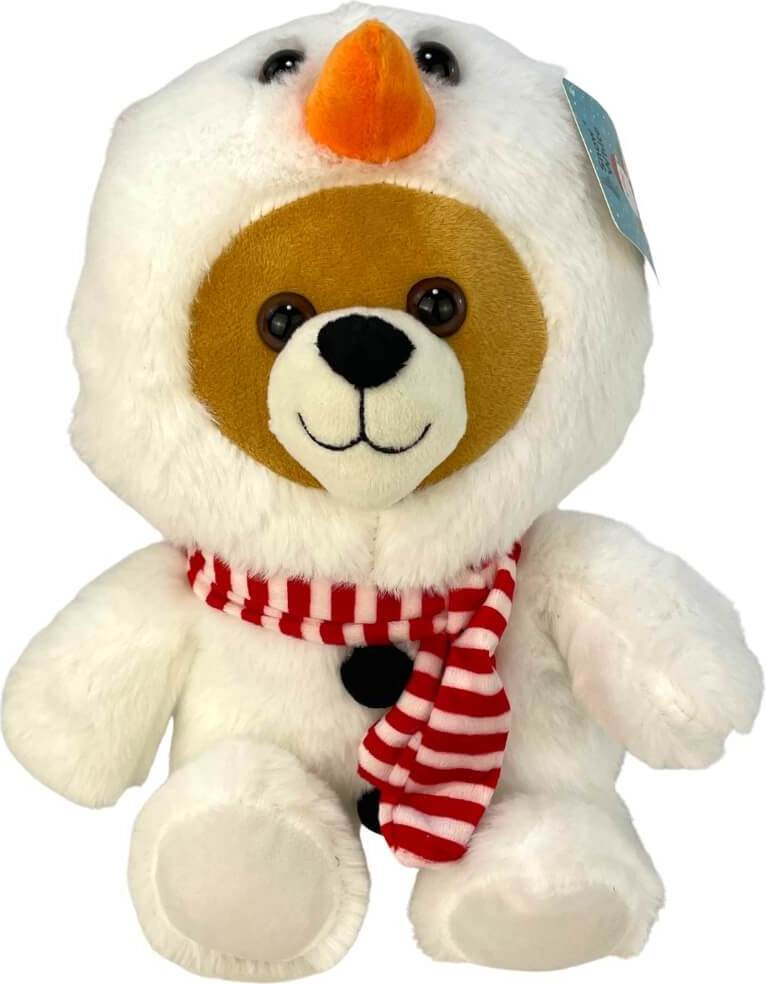 Bemiro Schneemann Stofftier Teddy, 33 cm