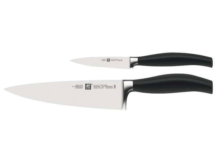 Messer-Set ZWILLING ***** FIVE STAR , schwarz, Stahl, Kochmesser-Sets, Messer-Set, Made in Germany, Sonderschmelze, Ergonomisch, 2-tlg.