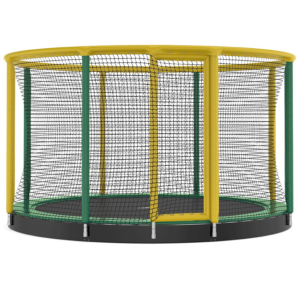 Akrobat Trampolin "Gallus Inground", ø 427 cm, Grau-Schwarz