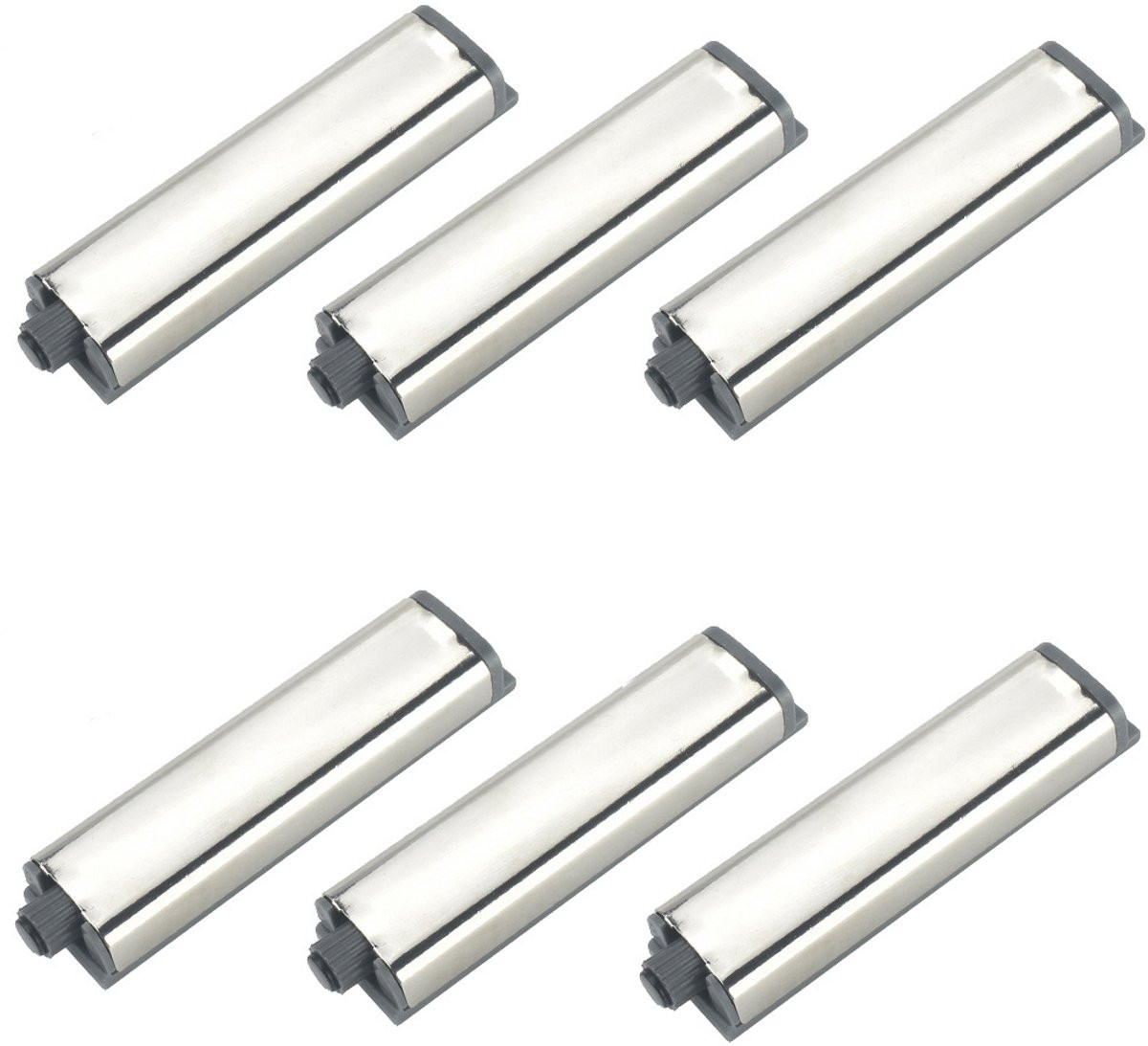Set van 6 Push to Open deurvangers voor keukenkasten en kledingkasten met automatische springfunctie