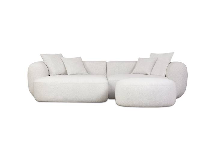 Modulare Eckcouch Baomi L-förmig mit Hocker, linksseitig,