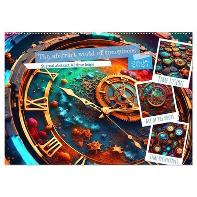 The abstract world of timepiece (Wall Calendar 2027 DIN A2 landscape), CALVENDO 12 Month Wall Calendar