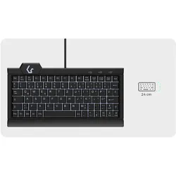 KeySonic KSK-3010ELC (DE) (DE, Kabelgebunden), Tastatur, Schwarz
