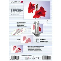 Laminierfolien DIN A4, 80 mic, VE=25