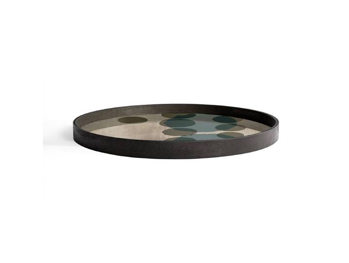 Ethnicraft Layered Dots Tablett Glas