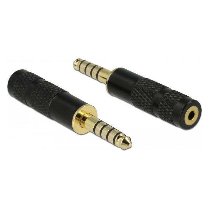 Delock Adapter Klinkenstecker 4,4mm 5 Pin zu Klinkenbuchse 2,5mm 4 Pin (Klinkenadapter) (65897)