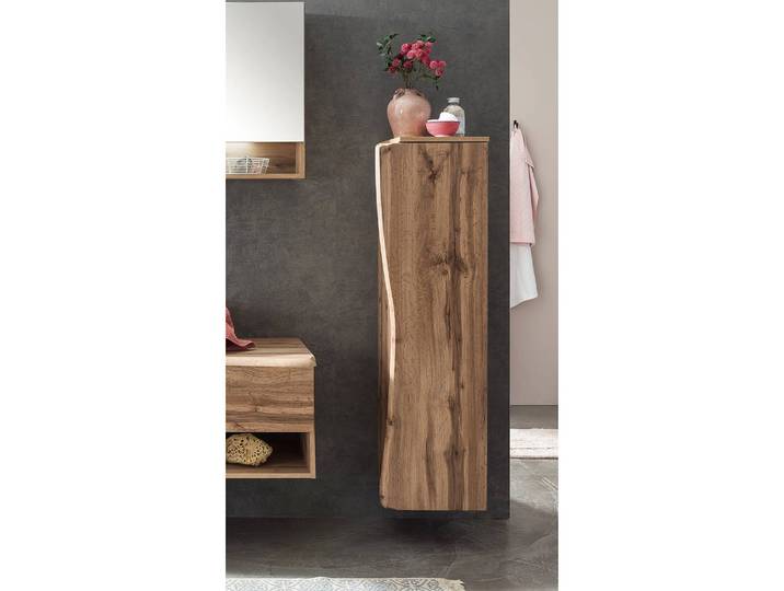 Armoire midi Stubach I 38 x 135 x 35cm Marron/Imitation chêne wotan