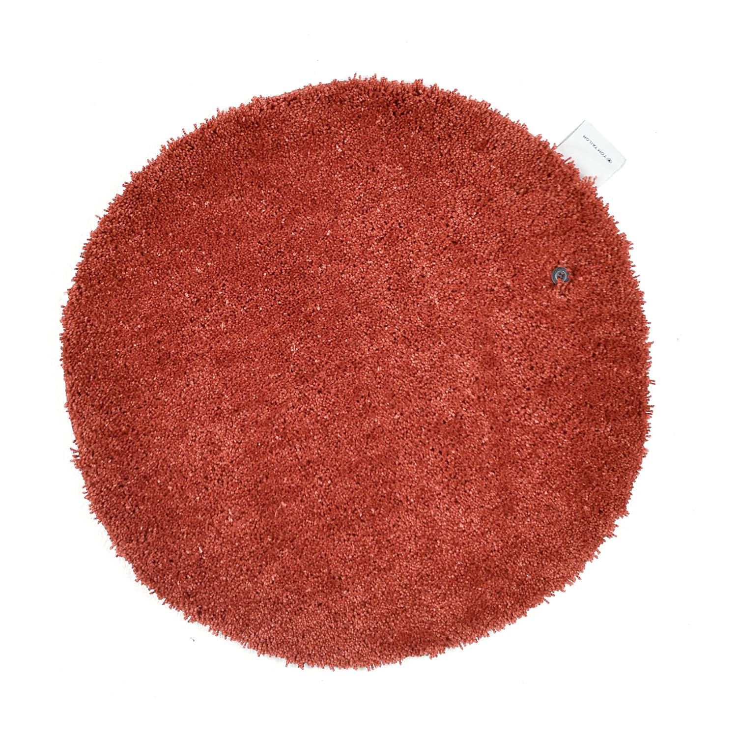 home24 Badmat Cozy Bath Uni Rond Ø 90cm oranje/roestbruin