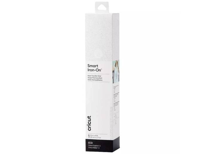 Cricut - Smart Iron-On Glitzer (2.7 m) (Glitter White), 10mm, Multicolor