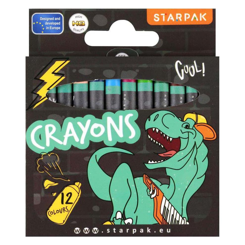 Starpak Wachsmalstifte Skate Dino, 12 Stk. (12x) (47607438)