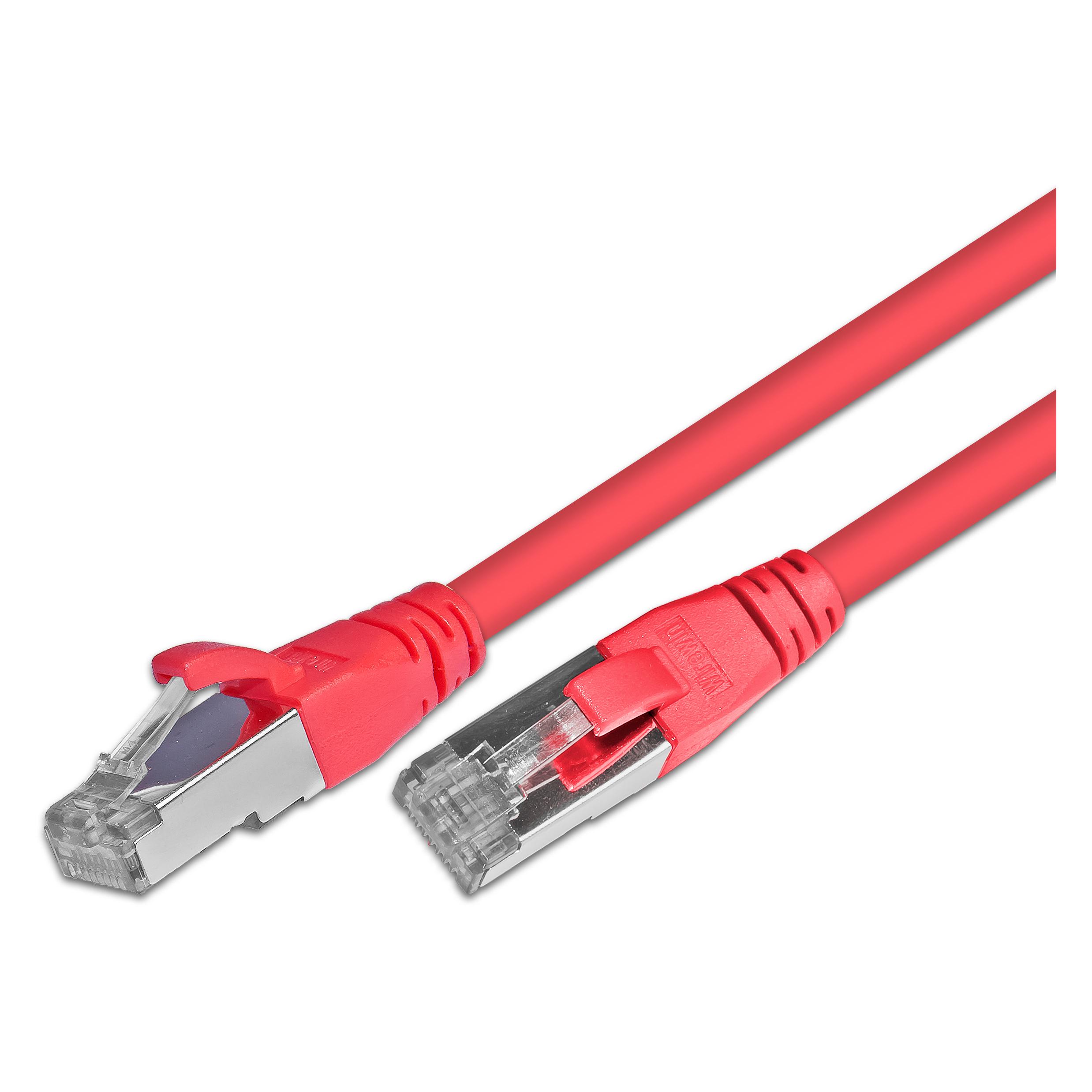 Wirewin Patchkabel: F/UTP, 1m, rot (F/UTP, CAT5e, 1 m) (PKW-STP-K5E 1.0 RT)