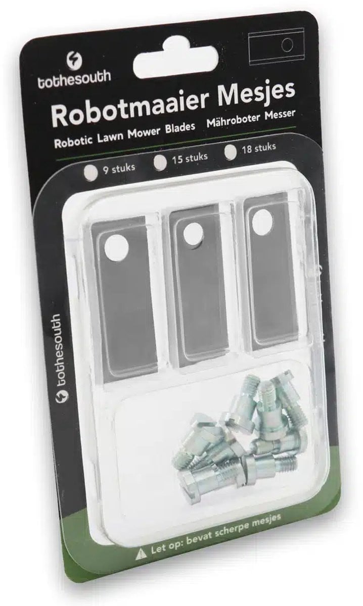 To the South Robotmaaier Mesjes staal voor Etesia ETM65 - 18 stuks