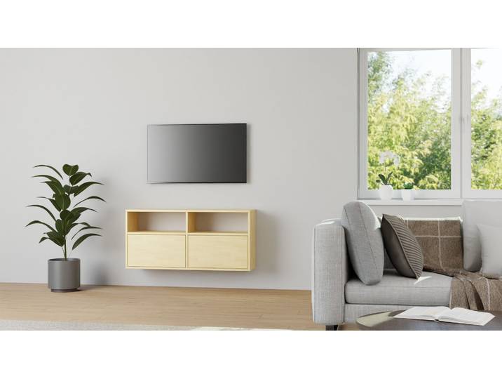 Hängesideboard aus Ahorn nach Maß Ahorn (euro­päisch) Natur geölt