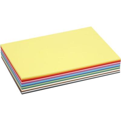 Creativ Company Farbkarton, A4, Blatt 210x297 mm, 180 g, sortierte Farben, 300 Blatt sortiert