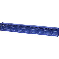 Allit 464450 Klappkasten-Magazin VarioPlus ProFlip 9 faltbar (B x H x T) 600 x 77 x 65 mm Blau, Transparent 1 St.