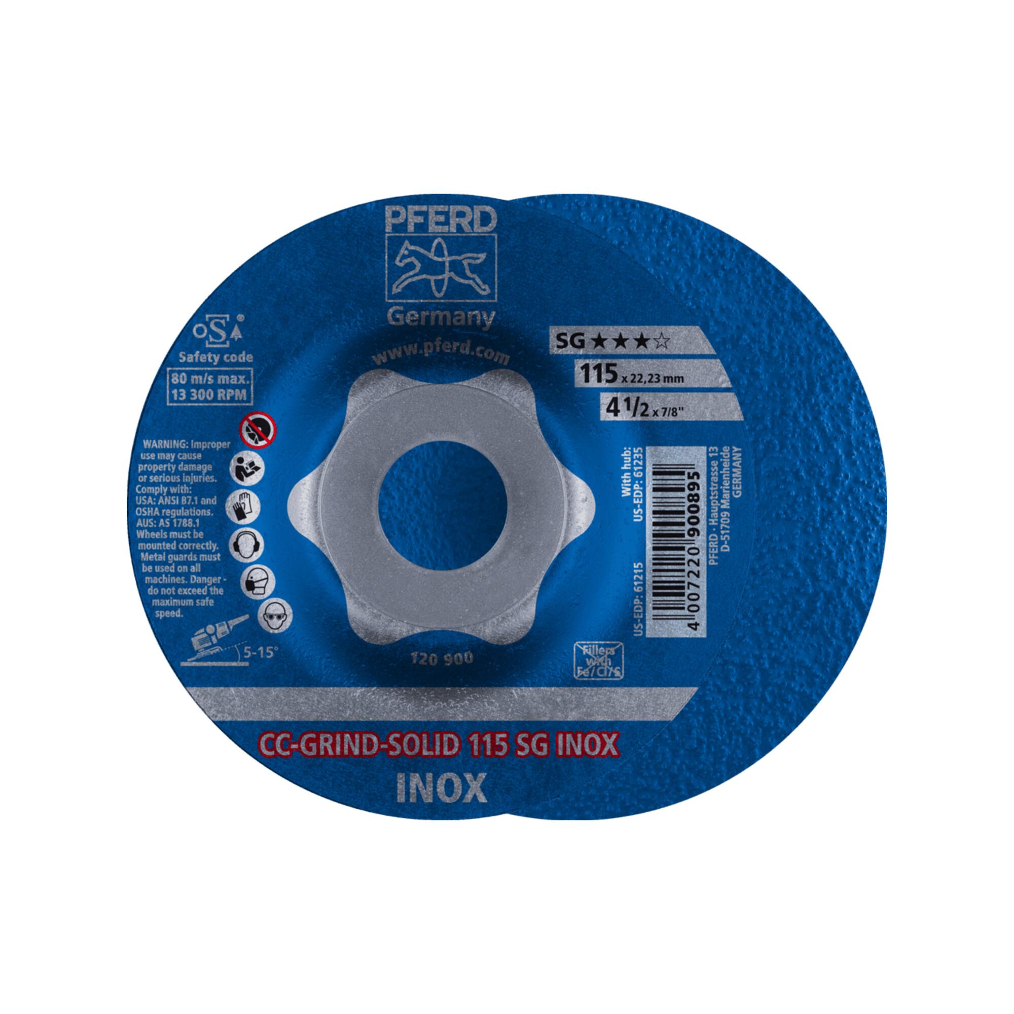 Pferd-Rüggeberg Schleifsch.CC-Grind-SolidSG INOX 115mm (566362 115)
