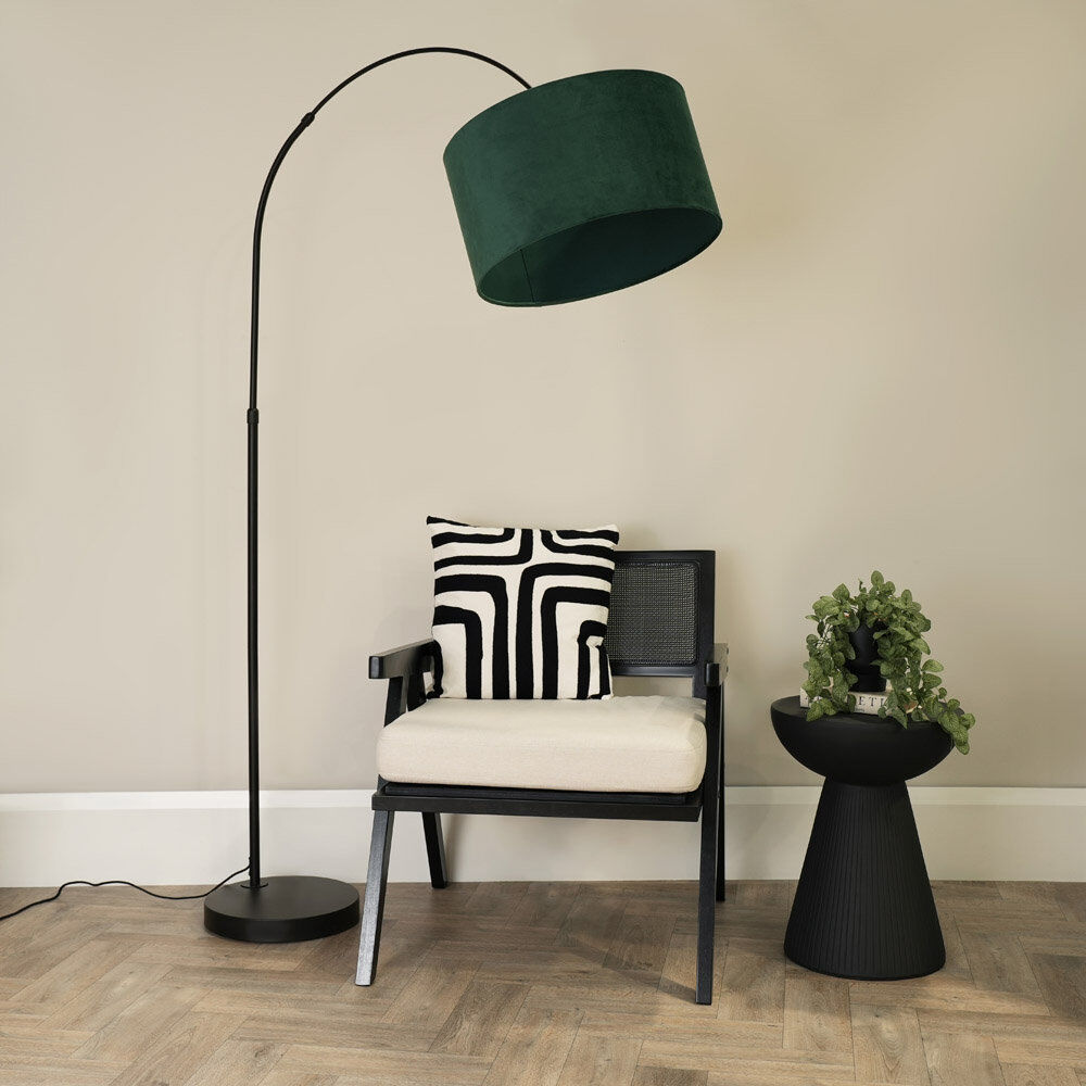 17 Stories Rinnah 180cm Matte Traditional Floor Lamp Forest Green 180cm H X 45cm W X 105cm D