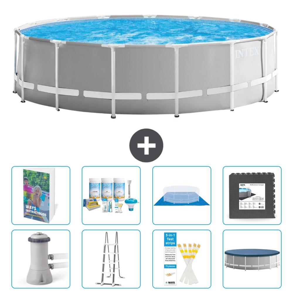 Prism Frame Pool Rund - 457x122 cm - 7-teilig S581