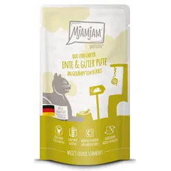 MjAMjAM Quetschie - DUO von zarter Ente & guter Pute an gedämpftem Kürbis 125g 12x125 g