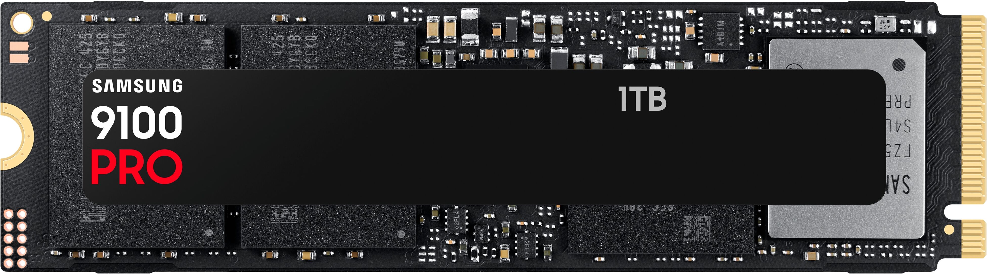Samsung interne Gaming-SSD "9100 PRO SSD", schwarz, 1 TB, Schreibgeschwindigkeitmaximal 13300 MB/s Lesegeschwindigkeitmaximal 14700 MB/s, Festplatten, interne Gaming-SSD