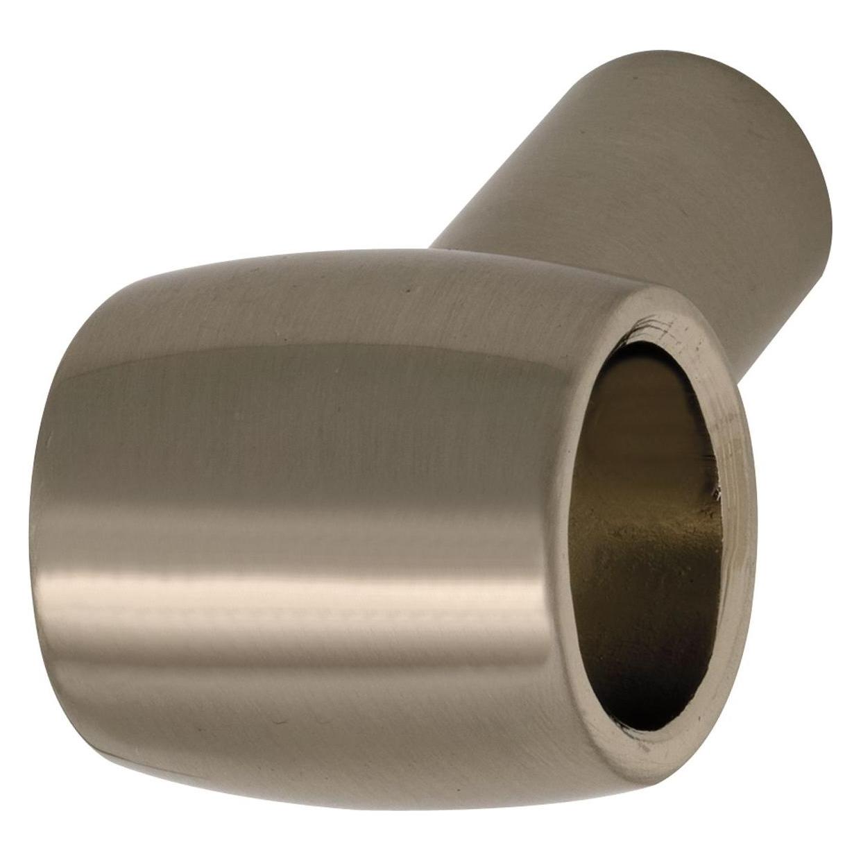 OK-Line Rohrhalter mit glattem Fuss, Zamak Edelstahl Effekt (Zamak) (8170617)