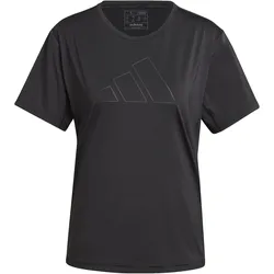 adidas SHIRT TRAINING BIG LOGO Damen Trainings- T-Shirt schwarz - M