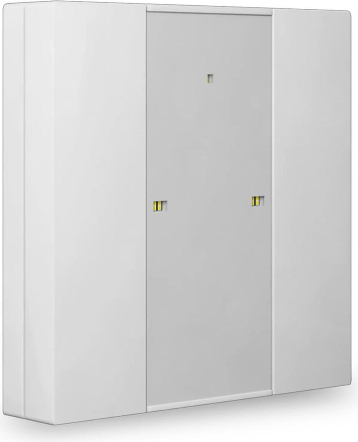 MDT KNX drukknopplaat Plus 55, 2-voudig, glanzend, zuiverwit