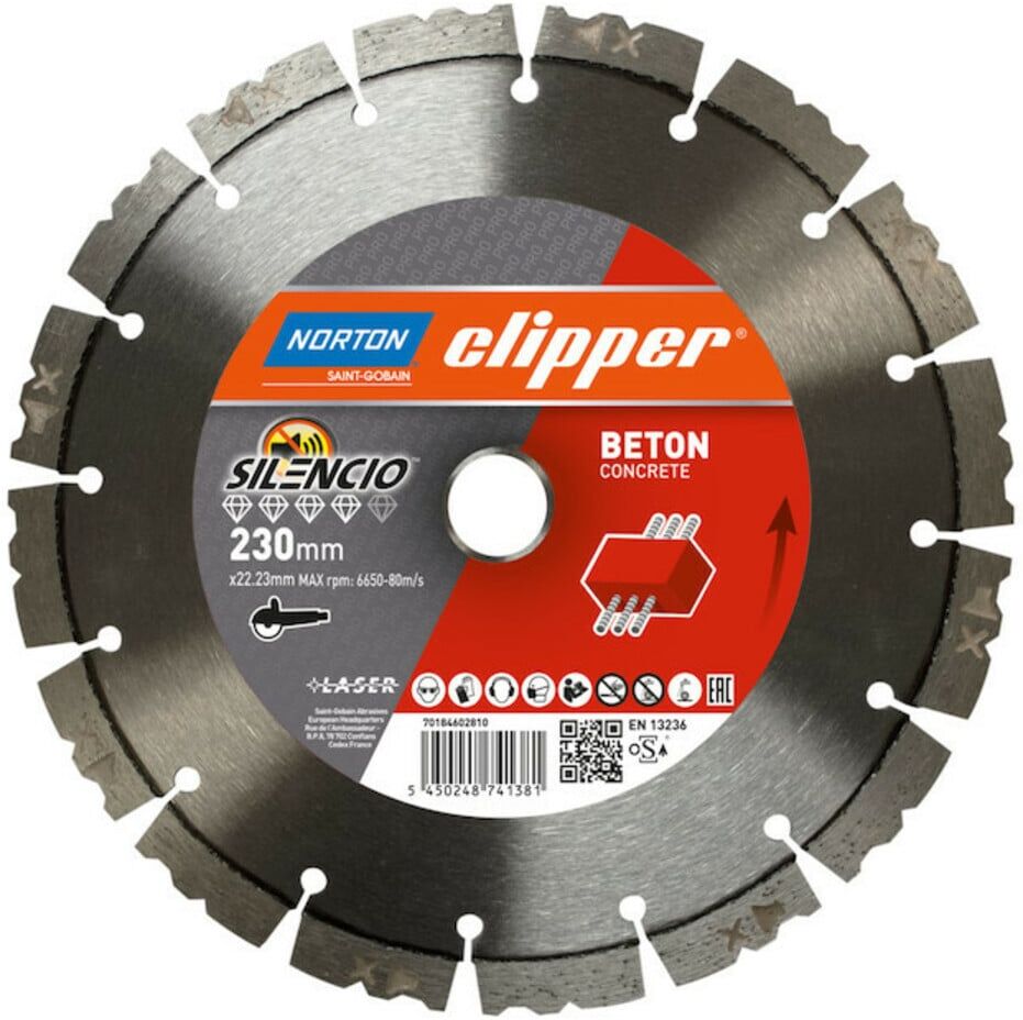 CLIPPER Dia.-Scheibe Pro Beton Silencio 230mm ; Saint-Gobain (70184602810)