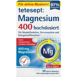 Tetesept Magnesium 400 hochdosiert Table 30 St