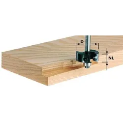 Festool Wendeplatten-Falzfräser HW S8 D38/12 mit Anlaufkugellager