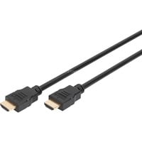 HDMI High Speed Kabel mit Ethernet, Typ A schwarz, 1 Meter