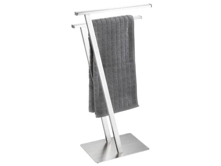 WENKO Porte-Serviettes Lirio\, Porte-Serviettes disposé isolément\, Porte-vêtements\, en Acier INOX\, 20 x 76\,5 x 40 cm\, Mat